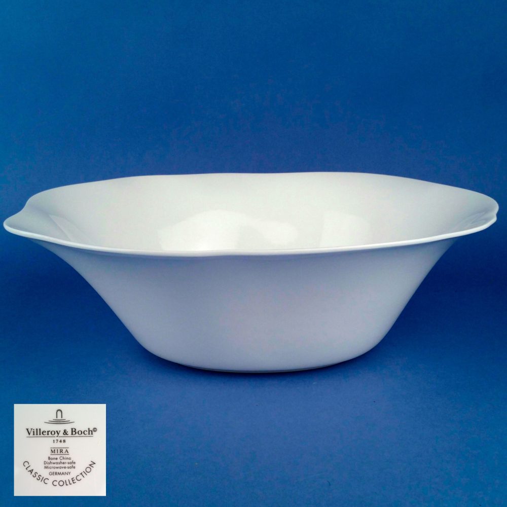 VILLEROY BOCH Mira White 29cm Salad Bowl NEW DesignerXS