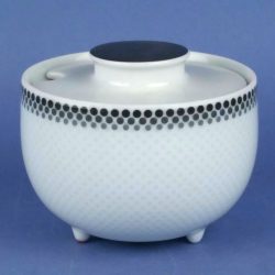 ROSENTHAL Century Periband (Grey Dot) Covered Sugar Bowl