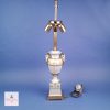 Elegant Mangani Grecian Urn Table Lamp 2 Mangani Grecian Urn Table Lamp White Porcelain with Gold Decoration