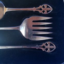Edwardian EPNS Serving Set Scottish 12 Edwardian EPNS Serving Set Scottish