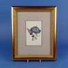 Gilt Framed Print of Victorian Parasols Pansy Blue and Rose 1 Gilt Framed Print of Victorian Parasols Pansey Blue and Rose