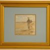 J S Sargent - Oyster Gatherers of Cancale detail Framed Print 1 J S Sargent - Oyster Gatherers of Cancale detail Framed Print