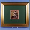 Degas Seated Ballet Dancer Framed Print 1 The Green Dress by Degas Framed Print