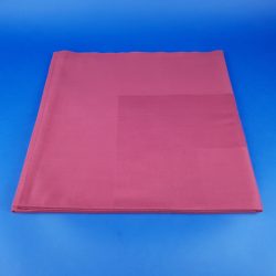 Hilden Sateen Plain Border Burgundy Tablecloth 160cm x 160cm