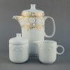 ROSENTHAL R1641 White & Gold Flowers Coffee Set 2 ROSENTHAL R1641 White & Gold Flowers Coffee Set