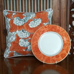 Country Collection Rusty Red Guelder Rose Cushion 30x30cm 5 Country Collection Rusty Red Guelder Rose Cushion 30x30cm - Image 2