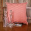 Magic Carpet White and Terracotta Damask Cushion 2 Magic Carpet White and Terracotta Damask Cushion