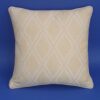 Cream and Pale Yellow Diamond Heavy Woven Cotton Cushion 40x40cm 1 Cream and Pale Yellow Diamond Heavy Woven Cotton Cushion 40x40cm