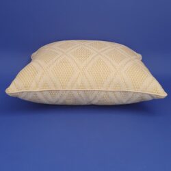 Cream and Pale Yellow Diamond Heavy Woven Cotton Cushion 40x40cm 5 Cream and Pale Yellow Diamond Heavy Woven Cotton Cushion 40x40cm