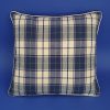 New England Navy Blue and Cream Cushion 36cmx36cm 2 New England Check Navy and Cream Cushion 36cmx36cm