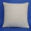 Cream Diamond Damask Cushion 44cmx44cm - NEW 1 Cream Diamond Damask Cushion 44cmx44cm - NEW