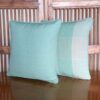 New England Check Cushion Mist Mint Green 30x30cm 1 New England Check Cushion Mist Mint Green 30x30cm