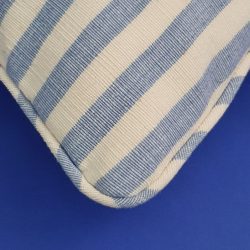 New England Broad Striped Cushion Blue and White 36x36cm 8 New England Broad Striped Cushion Blue and White 36x36cm - Image 4